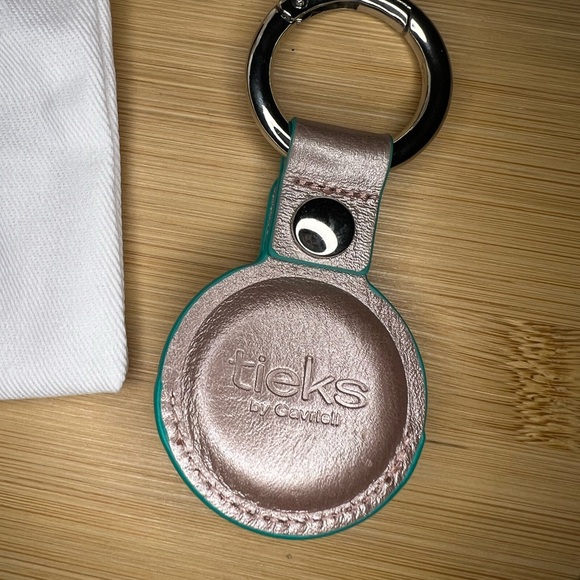 Tieks Rose Gold Leather Apple AirTag Holder from advent calendar day 2 - Picture 3 of 6